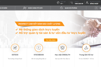 Trên website, VNDIRECT thông báo cam kết đảm bảo chất lượng hệ thống giao dịch và dịch vụ hỗ trợ trực tuyến