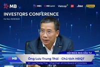 Ông Lưu Trung Thái, Chủ tịch HĐQT MB chủ trì hội nghị