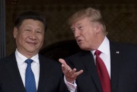 Chủ tịch Trung Quốc Tập Cận Bình và Tổng thống Mỹ Donald Trump. Ảnh: AFP.