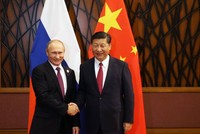 Tổng thống Nga Vladimir Putin và Chủ tịch Trung Quốc Tập Cận Bình. Ảnh: AFP.