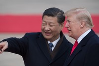 Chủ tịch Trung Quốc Tập Cận Bình và Tổng thống Mỹ Donald Trump. Ảnh: AFP.