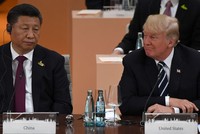 Chủ tịch Trung Quốc Tập Cận Bình và Tổng thống Mỹ Donald Trump. Ảnh: AFP.