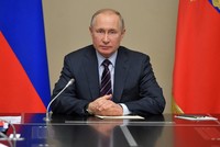 Tổng thống Nga Vladimir Putin gửi thông điệp đến người dân hôm 25/3. Ảnh: TASS.