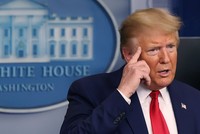 Tổng thống Mỹ Donald Trump tại Nhà Trắng hôm 6/4. Ảnh: Getty Images.