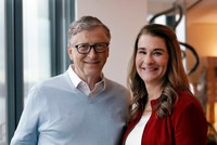 Bill Gates và bà Melinda Gates. Ảnh: AP.