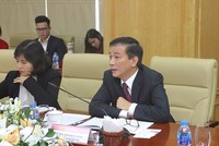 Thành viên Hội đồng Thành viên Agribank, ông Nguyễn Văn Minh tại buổi làm việc.