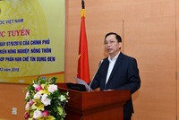 Phó Thống đốc Ngân hàng Nhà nước Đào Minh Tú phát biểu chỉ đạo tại Hội nghị.