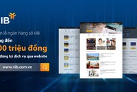 VIB tặng khách 300.000 đồng khi đăng ký bất cứ dịch vụ nào qua website