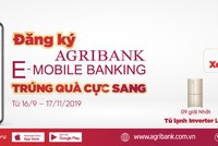 “Đăng ký Agribank E-Mobile Banking trúng quà cực sang”
