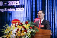 Đ/c Phạm Đức Ấn - Bí thư Đảng ủy, Chủ tịch HĐTV Agribank - phát biểu diễn văn khai mạc Đại hội