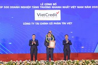 VietCredit thăng hạng vượt bậc đứng thứ 3 trong bảng FAST500