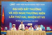Ông Phạm Đức Ấn, Chủ tịch Hiệp hội Ngân hàng Việt Nam điều hành Đại hội.