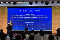 Bà Nguyễn Thị Kim Phượng - Phó Giám đốc Ban Khách hàng doanh nghiệp BIDV, phát biểu tại Chương trình