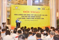 Ông Đào Minh Tú, Phó Thống đốc Thường trực NHNN phát biểu tại Hội thảo