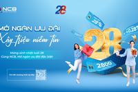 Mừng sinh nhật 28 năm, NCB tung quà tặng hấp dẫn tri ân khách hàng
