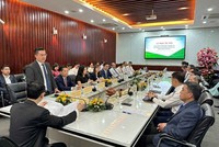 Ông Nguyễn Thanh Tùng - Ủy viên BCH Đảng bộ Chính Phủ, Bí thư Đảng ủy, Chủ tịch HĐQT Vietcombank phát biểu tại buổi lễ