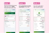 Trung gian thanh toán đầu tiên triển khai tính năng nhận tiền từ ngân hàng qua số điện thoại