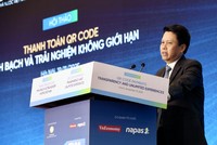 Ông Phạm Tiến Dũng, Phó Thống đốc Ngân hàng Nhà nước Việt Nam phát biểu tại sự kiện.