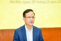 Ông Phạm Chí Quang, Vụ trưởng Vụ Chính sách tiền tệ, NHNN trả lời câu hỏi tại Họp báo.