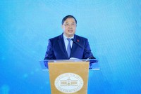 Ông Phạm Gia Túc, Ủy viên Bộ Chính trị, Phó Thủ tướng Thường trực Chính phủ phát biểu tại Sự kiện