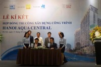 Cty Hòa Bình mới đây được bổ nhiệm là đơn vị xây dựng chính thức cho Dự án Hanoi Aqua Central
