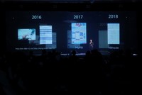 Bài thuyết trình của Tổng giám đốc VBI trình chiếu hologram
