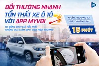 Chụp ảnh khai báo bồi thường xe ô tô siêu tiện lợi với APP MY VBI


