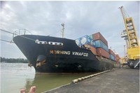 Tàu Morning Vinafaco đã được bắt vào khoảng 5 giờ chiều 28/6 trong khi đang chở đầy hàng