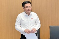 Bộ trưởng Bộ Công Thương phát biểu tại họp tổ Quốc hội sáng 22/10.