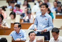 Đại biểu Quốc hội Lê Thanh Hoàn thảo luận về vấn đề tham nhũng trong lĩnh vực đất đai