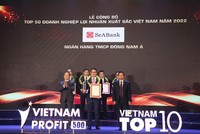 SeABank lọt Top 50 doanh nghiệp có lợi nhuận xuất sắc Việt Nam năm 2022