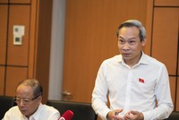 Đại biểu Quốc hội Phan Đức Hiếu (đoàn Thái Bình) cho rằng đền bù sau khi thu hồi đất của dân phải đảm bảo nguyên tắc thoả đáng (Ảnh: M.M)