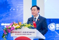 Ủy viên Bộ Chính trị, Chủ tịch Quốc hội Vương Đình Huệ phát biểu bế mạc Diễn đàn Kinh tế - Xã hội năm 2023