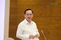 Phó Thống đốc NHNN Đào Minh Tú trả lời báo chí tại họp báo Chính phủ chiều 4/11 (Ảnh: M.Minh)