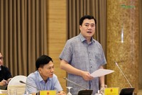 Thứ trưởng Bộ Công thương Nguyễn Sinh Nhật Tân tại Họp báo Chính phủ chiều 4/11 (Ảnh: M.Minh)