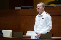 Tổng Kiểm toán Nhà nước - ông Ngô Văn Tuấn trả lời chất vấn của đại biểu Quốc hội sáng 5/6 (Ảnh: QH)