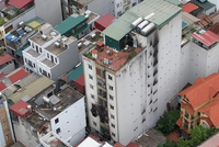 Chung cư mini ở phường Khương Hạ (quận Thanh Xuân, Hà Nội), nơi xảy ra vụ cháy hôm 12/9/2023 khiến 56 người tử vong.