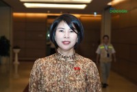 Đại biểu Trần Thị Nhị Hà (đoàn Hà Nội), Phó Giám đốc Sở Y tế Hà Nội - Ảnh: M.Minh