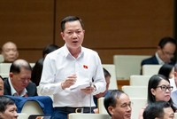 Đại biểu Trịnh Xuân An (đoàn Đồng Nai) phát biểu tại hội trường chiều 27/11