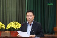 Ông Đặng Khắc Lợi, Phó Cục trưởng Cục Báo chí, Bộ Thông tin và truyền thông phát biểu tại buổi họp báo chiều 7/1 (Ảnh: M. Minh)