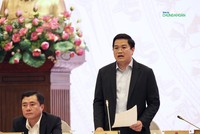 Thứ trưởng Bộ Kế hoạch và Đầu tư Nguyễn Đức Tâm thông tin tại buổi họp báo chiều 8/1 (Ảnh: M.Minh)