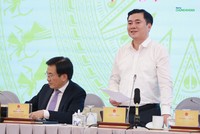 Thứ trưởng Bộ Công thương Nguyễn Sinh Nhật Tân trả lời tại họp báo Chính phủ chiều 5/3 (Ảnh: M.M)