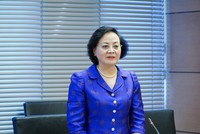 Bộ trưởng Bộ Nội vụ Phạm Thị Thanh Trà phát biểu tại họp tổ sáng 21/10 (Ảnh: P. Đông)