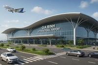 Phối cảnh nhà ga hành khách của sân bay Gia Bình (tỉnh Bắc Ninh)