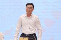 Phó Thống đốc Ngân hàng Nhà nước Phạm Thanh Hà trả lời câu hỏi của báo chí tại họp báo Chính phủ chiều 4/4