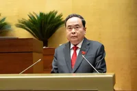 Chủ tịch Quốc hội khóa XV Trần Thanh Mẫn phát biểu khai mạc Kỳ họp thứ Nhất Quốc hội khoá XVI sáng 6/4 (Ảnh: Cổng TTĐT Quốc hội)