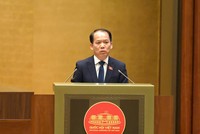 Bộ trưởng Bộ Tư pháp Hoàng Thanh Tùng trình bày báo cáo tiếp thu, giải trình, chỉnh lý dự thảo luật trước khi Quốc hội ấn nút thông qua vào chiều 23/4