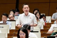 Đại biểu Trịnh Xuân An (đoàn Đồng Nai) thảo luận về dự thảo Luật Dầu khí chiều 8/8.