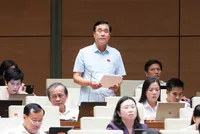 Các Đại biểu thảo luận ở hội trường sáng 11/8.