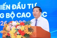 Bộ trưởng Bộ Xây dựng Trần Hồng Minh phát biểu tại Hội nghị xúc tiến đầu tư phát triển đường bộ cao tốc giai đoạn 2026-2030 sáng 29/9.